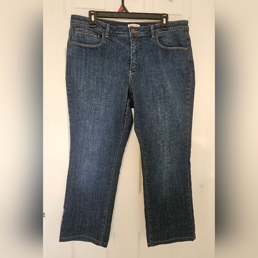 Coldwater Creek Blue Straight Leg Jeans P16